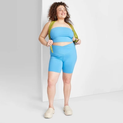 Women's High-Rise Polyester Bike Shorts - Wild Fable™ 5 Women's High-Rise Polyester Bike Shorts - Wild Fable™ - Image 3