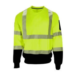RefrigiWear High Visibility Hi Vis ANSI Type R, Class 3 Breathable Safety Crewneck Sweatshirt With Reflective Tape -Style Haven Shop GUEST cd136b81 2ae4 49bb 8212 413cf41f0fdf