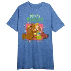 Scooby-Doo Scooby Doo "Merry Munchies" Women's Royal Blue Short Sleeve Sleep Shirt -Style Haven Shop GUEST ce7f8dec c895 4844 b290 cf97ae982e6c
