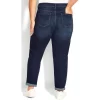 Women's Plus Size Girlfriend Rip Jean Dark Wash - Average | AVENUE -Style Haven Shop GUEST cfbe210c 1c49 4070 bdaf 468620f7f490