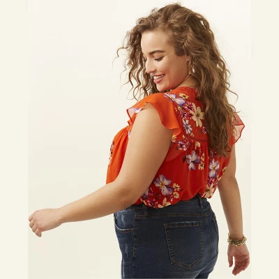 Molly & Isadora Women's Destructed Dark Wash Rolled Hem Short 3 Molly & Isadora Women's Destructed Dark Wash Rolled Hem Short