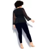 Women's Plus Size Rapture Top - Black | CITY CHIC