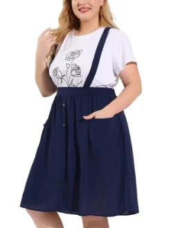 Agnes Orinda Women's Plus Size Casual Elastic Waist Suspender Skirt With Front Pockets 13 Agnes Orinda Women's Plus Size Casual Elastic Waist Suspender Skirt With Front Pockets -Style Haven Shop GUEST d0ce7a09 c53e 4174 be64 3354af7a1c56