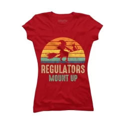 Junior's Design By Humans Regulators Mount Up Halloween Witch By RedBirdLS T-Shirt -Style Haven Shop GUEST d2ebd7bc 05f1 4dc9 b260 a92d2de22676