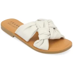 Journee Collection Womens Kianna Tru Comfort Foam Slide Puffy Flat Sandal -Style Haven Shop GUEST d32dfde4 f2ad 4655 a2b6 0f38d4eca3f5