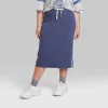 Women's Ascot + Hart Graphic Midi Skirt - Blue -Style Haven Shop GUEST d3b37803 2c5e 47de b5e1 858125821424