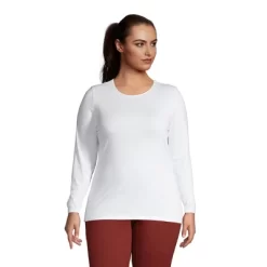 Lands' End Women's Lightweight Fitted Long Sleeve Crewneck T-Shirt -Style Haven Shop GUEST d408fa07 af77 4f42 addb 2db718f3db09