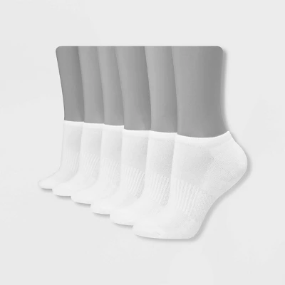 Hanes Performance Women's Extended Size Cushioned 6pk No Show Athletic Socks 8-12 6 Hanes Performance Women's Extended Size Cushioned 6pk No Show Athletic Socks 8-12 - Image 4
