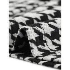 Agnes Orinda Women's Plus Size Work Houndstooth Pattern Slim Knee Pencil Skirt -Style Haven Shop GUEST d66cf0bc 7da5 4988 b3d6 f6dca284391a