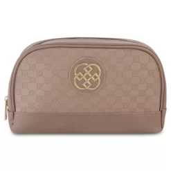 Daisy Fuentes Women's Large Dome Flat Makeup Bag Pouch- Makeup Organizer Travel Bag, Cosmetic Bag, Toiletry Bag -Style Haven Shop GUEST dbd00c11 6486 48c2 a5f3 dc515f97d7cf