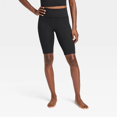 Women's Brushed Sculpt High-Rise Bike Shorts 10" - All In Motion™ 7 Women's Brushed Sculpt High-Rise Bike Shorts 10" - All In Motion™ - Image 5