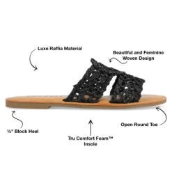 Journee Collection Womens Lissia Tru Comfort Foam Slip On Slide Flat Sandals -Style Haven Shop GUEST dda10966 bb4a 4942 82f5 c20f51c86e27