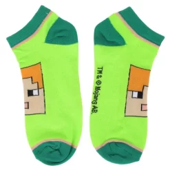 Minecraft Character Heads 5-Pair Ankle Socks -Style Haven Shop GUEST dde2150a 1226 4cae 8e8b c2dfec8bea52