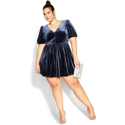 Women's Plus Size Ada Dress - Metal | CITY CHIC 9 Women's Plus Size Ada Dress - Metal | CITY CHIC - Image 7