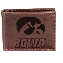 Evergreen University Of Iowa Crazy Horse Collection Bi-Fold Wallet