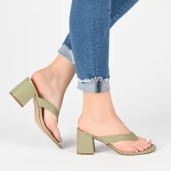 Journee Collection Womens Alika Slip On Block Heel Sandals -Style Haven Shop GUEST dea36d69 524e 454b 8daf 4576d5dfa34a