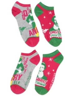 Elf The Movie Buddy The Elf Sayings 5 Pairs No Show Ankle Socks For Women Multicoloured -Style Haven Shop GUEST dea3f147 6a72 4a57 b758 af560ab59b1b