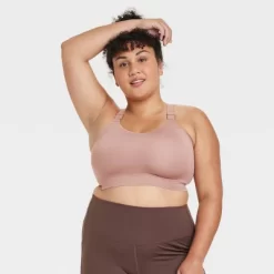 Women's High Support Embossed Racerback Run Sports Bra - All In Motion™ -Style Haven Shop GUEST df819c9e 013e 45d7 bddd 11e648786569