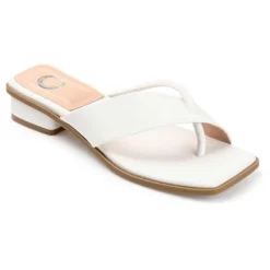 Journee Collection Womens Mina Tru Comfort Foam Flip Flop Low Block Heel Sandals -Style Haven Shop GUEST e0c54a1a ee43 427b bf7b 11d6bca4defb