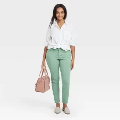 Women's Mid-Rise Skinny Stretch Ankle Jeans - Universal Thread™ Green -Style Haven Shop GUEST e265bc9c 7eb6 4dc8 9b60 c469fffcf3f7