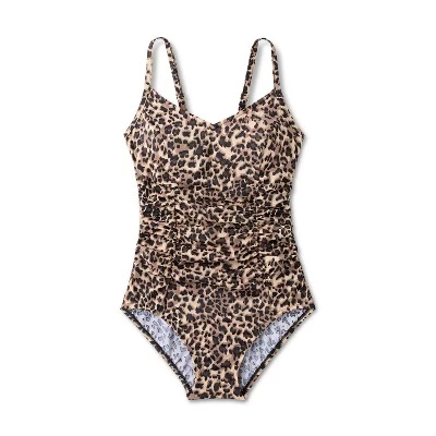 Women's UPF 50 Shirred V-Neck One Piece Swimsuit - Aqua Green® 6 Women's UPF 50 Shirred V-Neck One Piece Swimsuit - Aqua Green® - Image 4