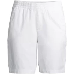Lands' End Women's Mid Rise Elastic Waist Pull On 10" Knockabout Chino Bermuda Shorts -Style Haven Shop GUEST e47cf5dd 03ea 4b6c 877a fdca4126fdfb