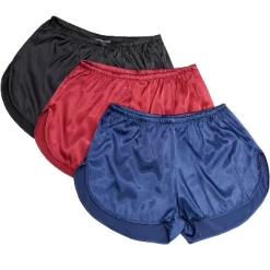 Women's 80s Style Boy Shorts, Pack Of 3 Satin Sleep Shorts -Style Haven Shop GUEST e4ea2696 872a 42f9 851b a9f3f8083239