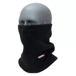 RefrigiWear Double Layered Soft Wool Blend Neck Gaiter (Black, One Size Fits All)
