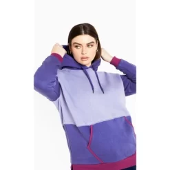 Women's Plus Size Tahlia Hoodie - Purple | AVENUE LEISURE -Style Haven Shop GUEST e6c74450 fee0 47ce b695 c2e2ea94b582