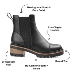 Journee Collection Womens Mirette Tru Comfort Foam Pull On Stacked Heel Booties -Style Haven Shop GUEST e76c105b 5204 4611 ac99 d0f160c946f3