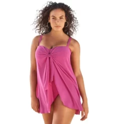 Swim 365 Women’s Plus Size Mesh-Draped Swimsuit -Style Haven Shop GUEST e78655ef 7265 4069 8ecc 9bc91de28c1a