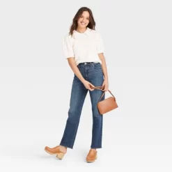 Women's High-Rise Vintage Straight Jeans - Universal Thread™ Dark Blue -Style Haven Shop GUEST e7dff286 ee19 4e35 9fcd 27da9a8bc031