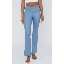 90 Degree By Reflex Interlink High Shine Cire Elastic Free Crossover V-Back Flared Leg Yoga Pants -Style Haven Shop GUEST e845e769 a8ec 4335 9056 18eab3005863
