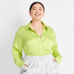 Women's Long Sleeve Button-Front Shirt - A New Day™ 21 Women's Long Sleeve Button-Front Shirt - A New Day™ -Style Haven Shop GUEST e9f15170 5b71 4d07 85d4 ba5a5dcd18c6