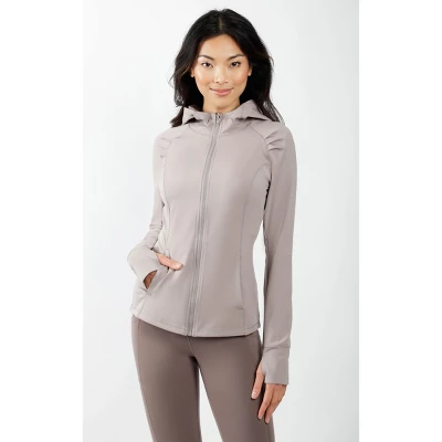 Yogalicious - Women's Slim Fit Hooded Track Jacket 11 Yogalicious - Women's Slim Fit Hooded Track Jacket - Image 9