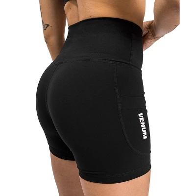 Venum Women's Essential Biker Shorts - Black 3 Venum Women's Essential Biker Shorts - Black