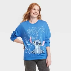 Women's Stitch Cozy Graphic Sweatshirt - Blue -Style Haven Shop GUEST ea56b866 1bda 4458 bbc8 f67c5f8b6af0