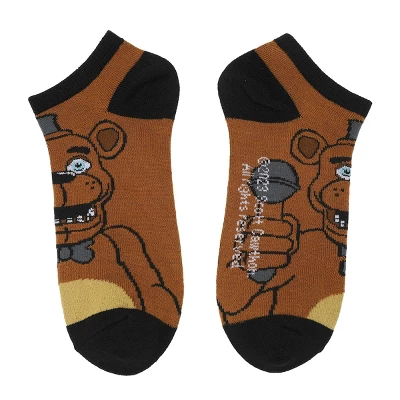 Five Nights At Freddy’s Menacing Characters Adult 5-Pair Ankle Socks 6 Five Nights At Freddy’s Menacing Characters Adult 5-Pair Ankle Socks - Image 4