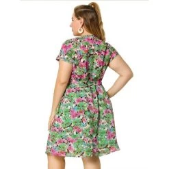 Agnes Orinda Women's Plus Size Casual Floral Short Sleeve Knee Length Shirt Dress 15 Agnes Orinda Women's Plus Size Casual Floral Short Sleeve Knee Length Shirt Dress -Style Haven Shop GUEST ebbda00c bc41 4771 97f3 86db989b9800