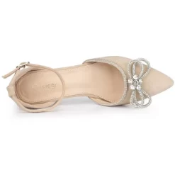 Allegra K Women's Rhinestones Bow Ankle Strap Stiletto Heel Pumps -Style Haven Shop GUEST ecac8b54 e6ee 4830 af7e 543179cc04cb