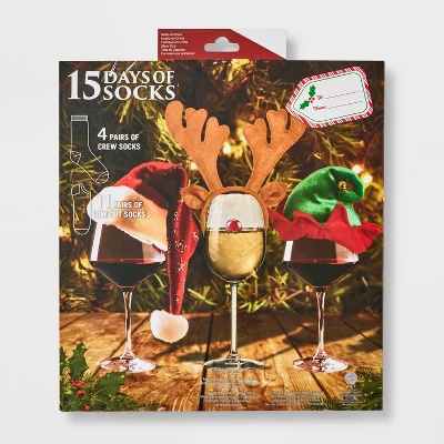 Women's 'The Most Wonderful Wine Of The Year' 15 Days Of Socks Advent Calendar - Assorted Colors 4-10 5 Women's 'The Most Wonderful Wine Of The Year' 15 Days Of Socks Advent Calendar - Assorted Colors 4-10 - Image 3