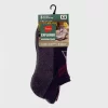 Hanes Explorer Mountain Peak 3pk No Show Socks - Purple 5-9