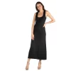 24seven Comfort Apparel Scoop Neck Maxi Dress With Racerback Detail