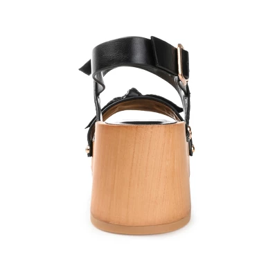 Journee Collection Womens Tia Double Bow Accent Clog Sandals 4 Journee Collection Womens Tia Double Bow Accent Clog Sandals - Image 2