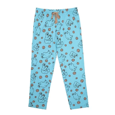 Sesame Street Cookie Monster Blue Adult Womens Sleep Pants 5 Sesame Street Cookie Monster Blue Adult Womens Sleep Pants - Image 3