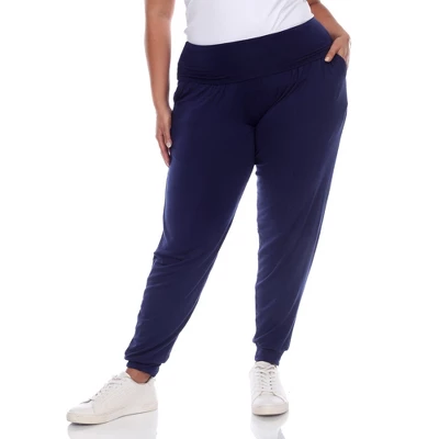 Women's Plus Size Harem Pants - White Mark 11 Women's Plus Size Harem Pants - White Mark - Image 9