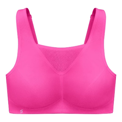 Glamorise Womens No-Bounce Camisole Sports Wirefree Bra 1066 Rose Violet 5 Glamorise Womens No-Bounce Camisole Sports Wirefree Bra 1066 Rose Violet - Image 3