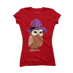 Junior's Design By Humans Owl Witch Halloween T Shirt By Thebeardstudio T-Shirt -Style Haven Shop GUEST f43f0f7f 3175 4b88 9ba5 c7fc3b4b4c4f