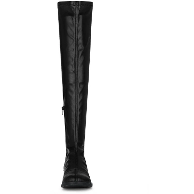 Allegra K Women's Thigh Low Block Heel Over Knee High Fashion Boots 4 Allegra K Women's Thigh Low Block Heel Over Knee High Fashion Boots - Image 2