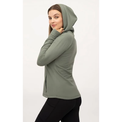 Yogalicious Womens Polarlux Black Diamond Hoodie Jacket 4 Yogalicious Womens Polarlux Black Diamond Hoodie Jacket - Image 2